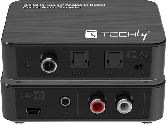 Techly Toslink / RCA / Micro-USB männlich zu Toslink / RCA / Micro-USB weiblich 1 Stück