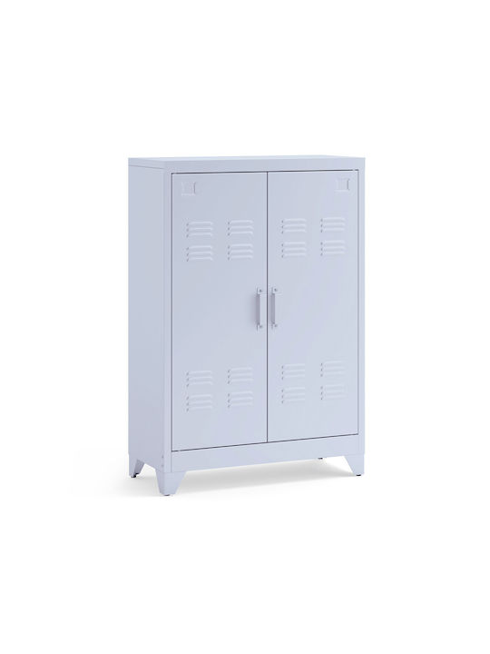 Стояща на пода Офис Метална в син цвят, 33x75x110см