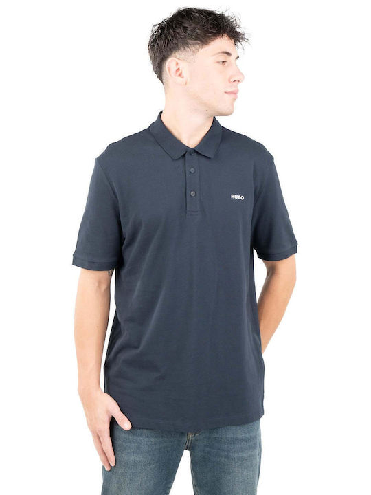 Hugo Hugo Herrenblusen Kurzarm Polo T-Shirt Blau