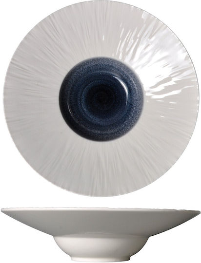 Prestige Teller Suppe aus Porzellan Weiß mit Durchmesser 27cm 12Stück