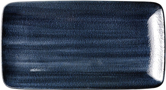 Prestige Teller Untiefe Rechteckig aus Porzellan Weiß 30x16cm 4Stück