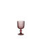 Cryspo Trio Set of Glasses Water / Red Wine made of Glass in Purple Color Stemmed 350ml 6pcs