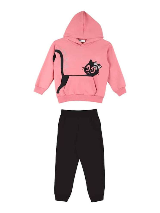Nek Kids Wear Kinder Sweatpants Set Rosa 2Stücke