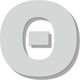 House Letter Sticker ''θ'' 80 X 64 Mm White Mat...