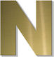 House Letter Sticker ''n'' 80 X 64 Mm Gold Matt...