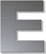 Γράμμα Κατοικιών Αυτοκόλλητο ''ε'' 80 X 64 Mm Inox Ματ Πλαστικό Darvin