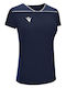 Γυναικεία Αθλητική Μπλούζα με V Λαιμόκοψη Navy, Light Navy, White