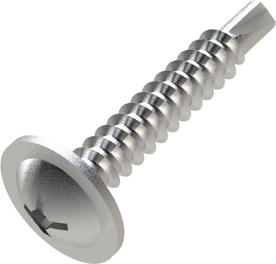 Selbstschneidend Bohrschraube Kreuzschlitz Verzinkt mit Durchmesser M4.2 und Länge 25mm