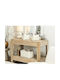 The Home Deco Factory Set of Decorative Baskets Plastic with Handles White 20cm 3pcs