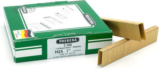 Verzinkte Heftklammern Typ H 25mm Prebena H25cnkha 1 Box 3100 Stück