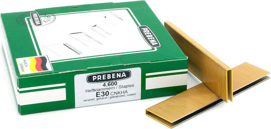 Klammern für Tacker verzinkt Typ E 30mm Prebena E30cnkha 1 Box 4600 Stück
