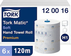 Hand Towel Roll 2-ply White 120m 6 Rolls Tork M...