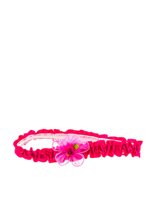 Λουλούδι Kids Headband Fuchsia 1pc