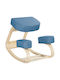 Office Desk Stool Blue 51x69x58cm