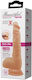 Dildo Vibrator Debra Jason 9"8" Tpr Material Remote Control Realistisches Dildo mit Hoden und Saugnapf Fleisch 25cm