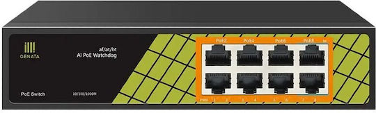 Conexpro Conexpro GNT-P1008G6 Unmanaged L2 PoE+ Switch με 8 Θύρες Gigabit (1Gbps) Ethernet