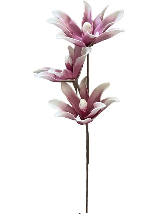 Διακοσμητικο Λουλουδι Τρικλωνο 68 Cm Λευκο-dusty Pink