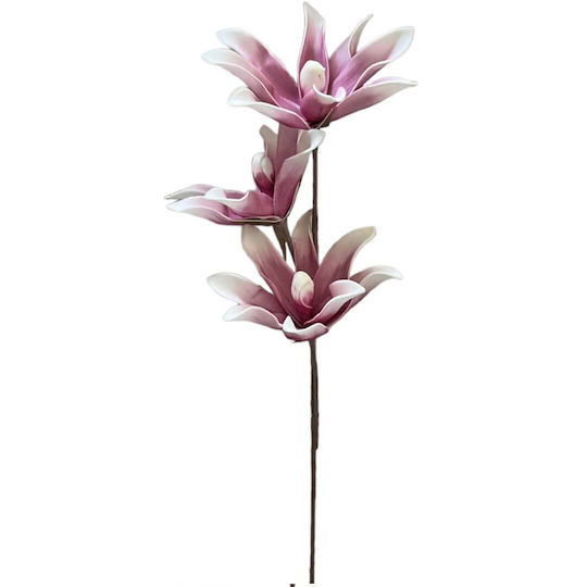 Διακοσμητικο Λουλουδι Τρικλωνο 68 Cm Λευκο-dusty Pink