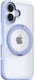 Torras Ostand Back Cover Albastru deschis (iPho...