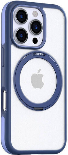 Torras Ostand R Fusion Umschlag Rückseite Marineblau (iPhone 17 Pro / iPhone 16 Pro)