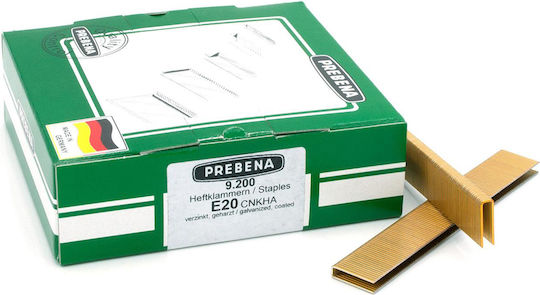 Klammern für Tacker verzinkt Typ E 20mm Prebena E20cnkha 1 Box 9200 Stück
