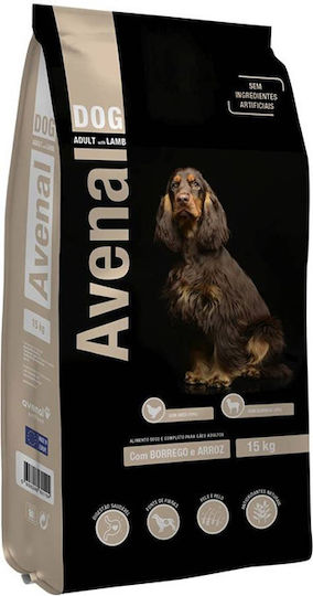 Avenal 15kg Ξηρά Τροφή για Ενήλικους Σκύλους με Αρνί και Ρύζι