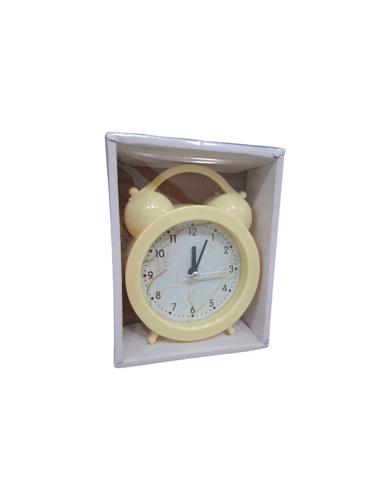 Tabletop Clock with Alarm Yellow 198415