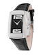 Chronotech Men's Watch 30mm Battery with Black Leather Strap
