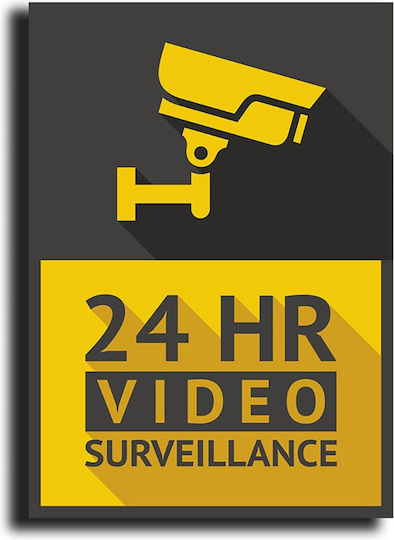 Warnschild Dieser Bereich wird videoüberwacht 15x13cm