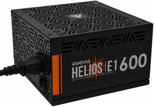 Gamdias Helios E1-600 600W Μαύρο Τροφοδοτικό Υπολογιστή Full Wired