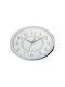 Wall Clock Metallic White Ø30cm