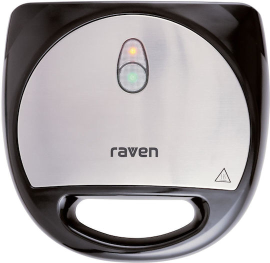 Raven Sandwichmaker für for 2 Sandwiches Sandwiches 750W Inox