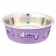 Trixie Edelstahl Platte Futter für Hund & Katze auf Basis von 250ml 12cm in Rosa Farbe