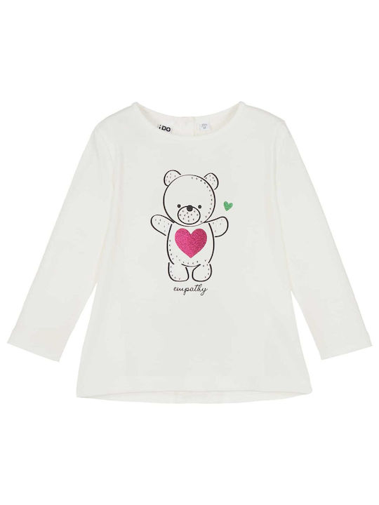 iDO Kids Blouse Long Sleeve Ecru