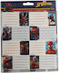 Gim Notebook Labels Spiderman 16pcs