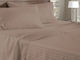 Hotel Sheet Fitted Brown Single 160x200cm 1pcs