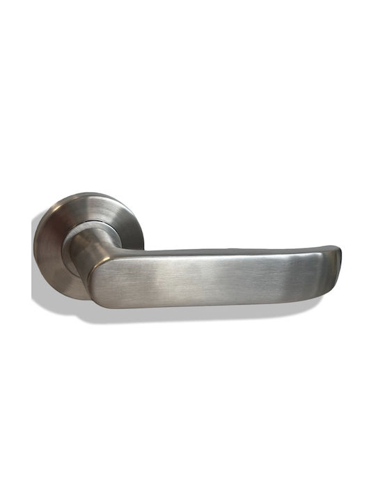 Edelstahl-Türgriff Rosette 140 Deco 53x138mm