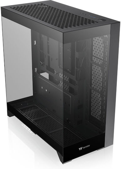 Thermaltake CTE E550 TG Gaming Midi Tower Computer Case with Window Panel Gravel Sand