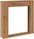 vidaXL Wooden Fireplace Mantel 100x100cm