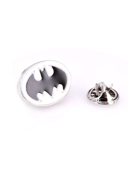 Silver White Batman Pin