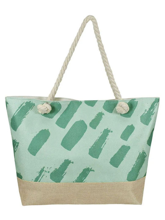 Stamion Fabric Beach Bag Green