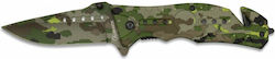 Martinez Albainox Camo Pocket Knife Green