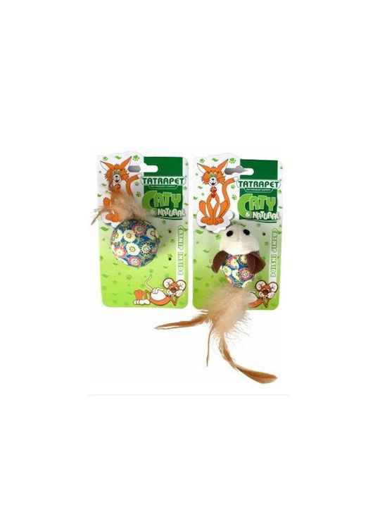 Tatrapet Παιχνίδι Γάτας Μπάλα Μπεζ με Catnip
