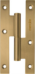 Französisches Messingscharnier N80x56mm Mattgol...