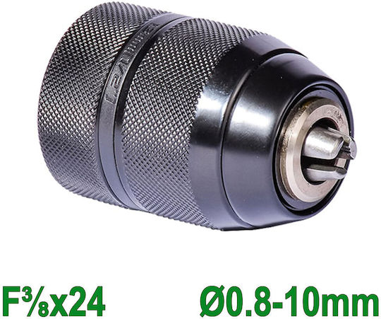 Sanou J991038 Τσοκ Δραπάνου Αυτόματο Μεταλλικό 0.8-10mm 3/8"x24