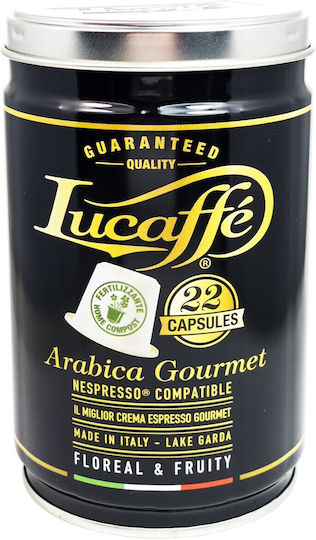 Lucaffe Espresso Lucapsule Biologisch Abbaubare Kapseln Kompatibel mit Nespresso Maschine 22 Stück