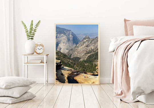 Gemälde Paar Entspannt In Einer Berglandschaft 100x150