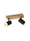 Vivalux Benito Double Spot with Socket GU10 in Black Color