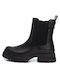 Refresh Damen Chelsea Stiefeletten mit mittlerem Absatz Schwarz