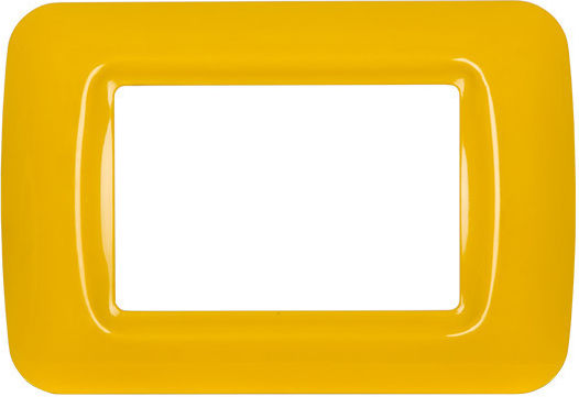 Elmark Switch Frame 3 Positions in Yellow Color 34626